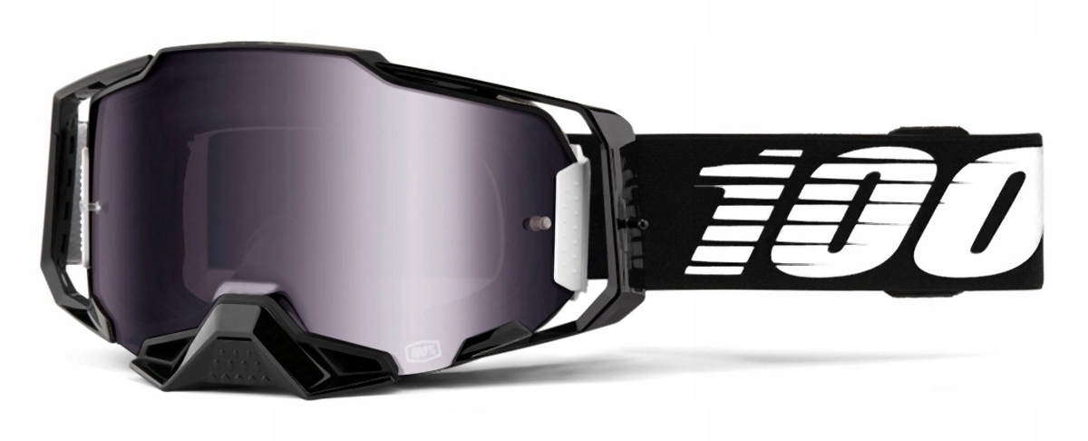 100 % Okuliare Model Armega Black Mirror Silver Lens Farba Čierna Š