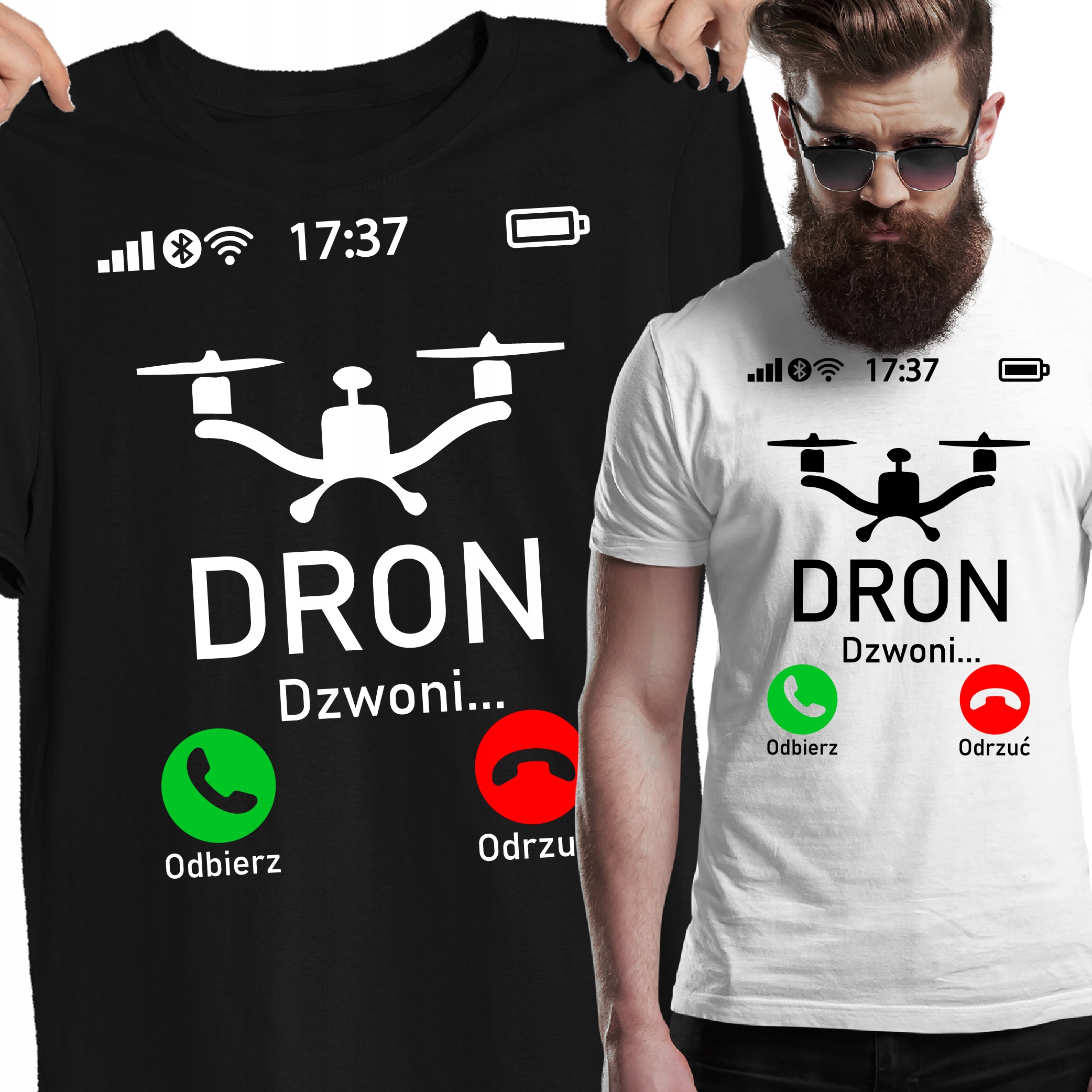 

Koszulka Dron dzwoni dla droniarza rc