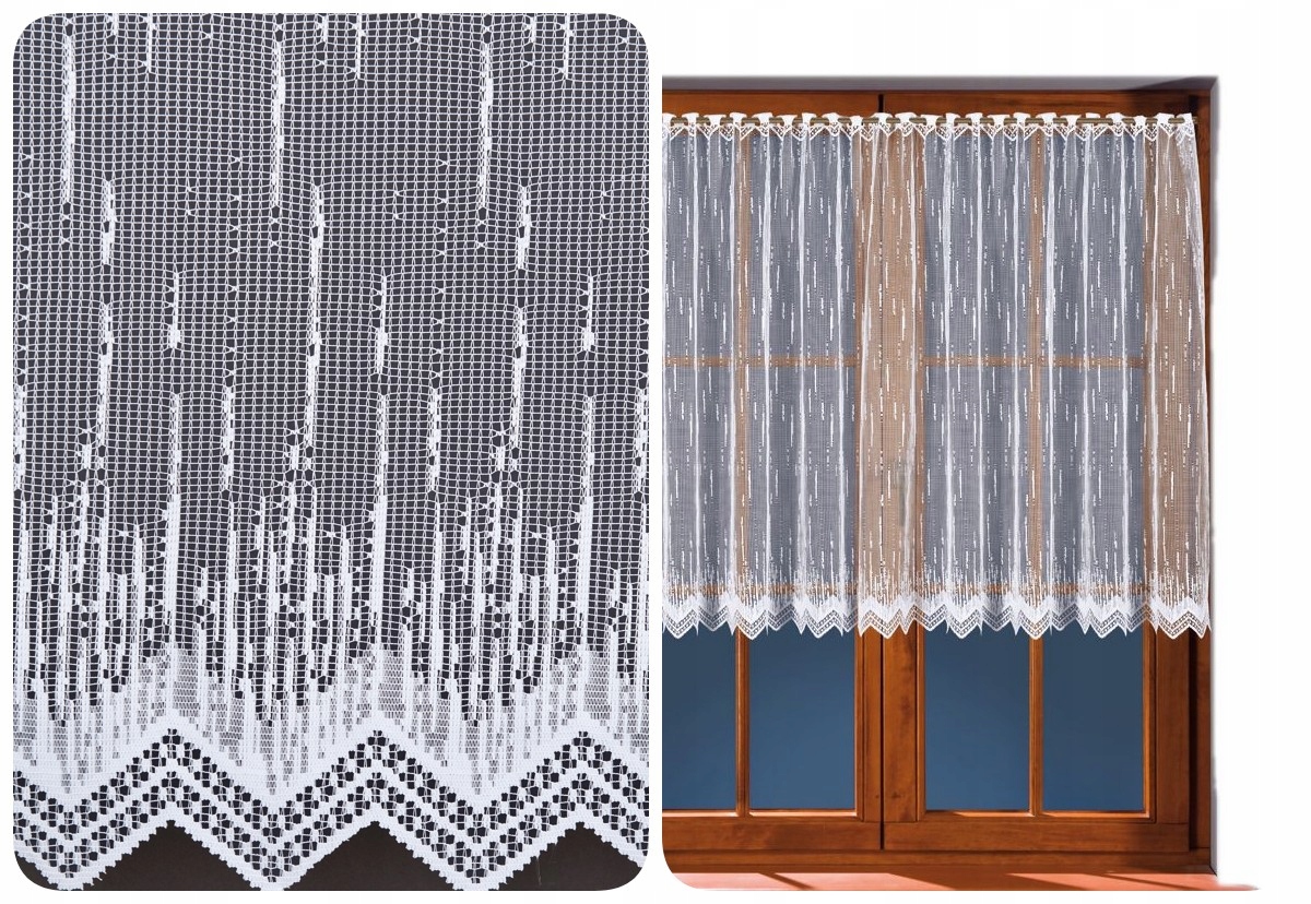 

Firanka Gotowa Krótka Żakardowa Deszczyk 200X120