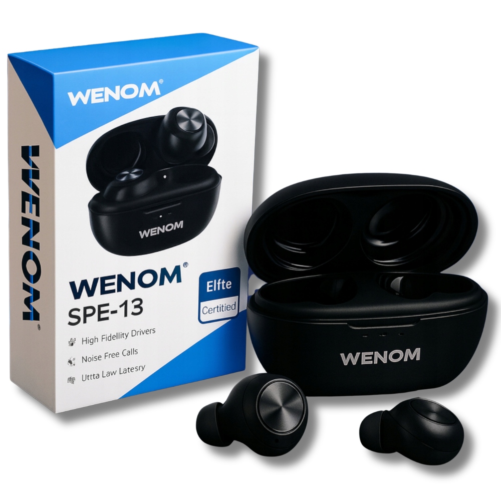 Bezdrátová sluchátka Bluetooth Sportovní černá Bluetooth 5.3