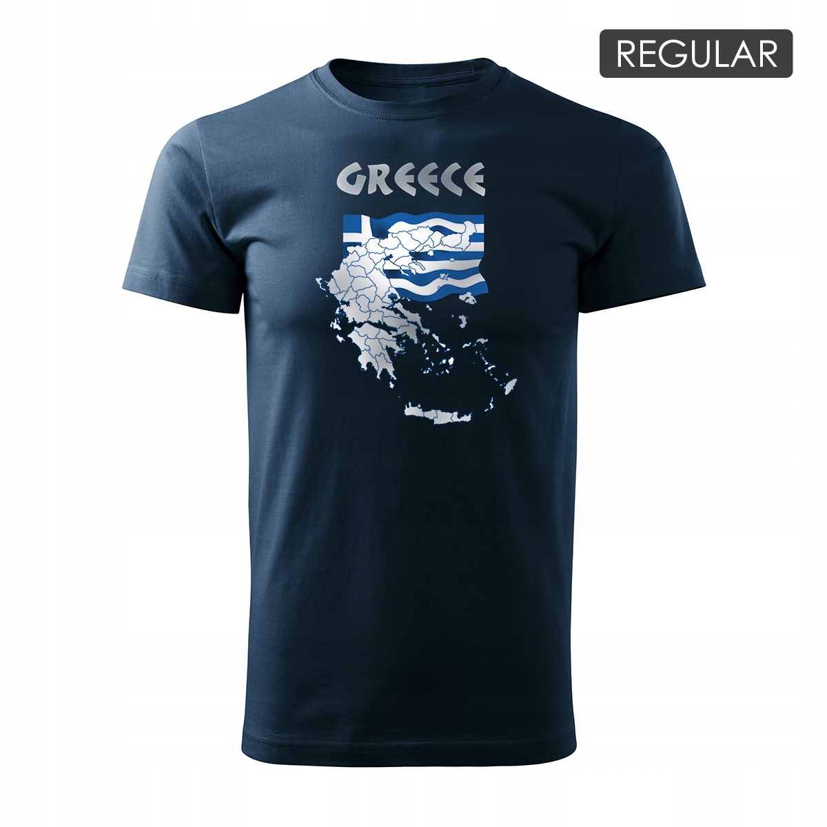 

Koszulka Grecja Mapa Grecji Zakyntos Kreta Rodos