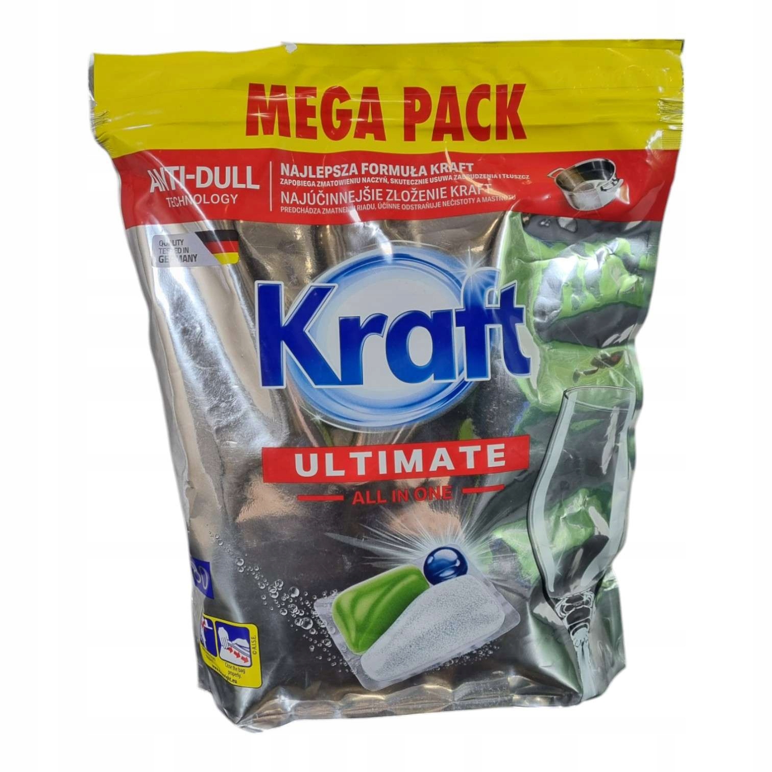 Levně Kraft Ultimate kapsle do myčky nádobí All in One 80ks Pack