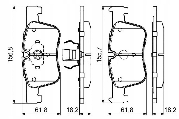 Bosch Brzdové Destičky Bmw Přední 1 3 4 1,6-2,0 10-