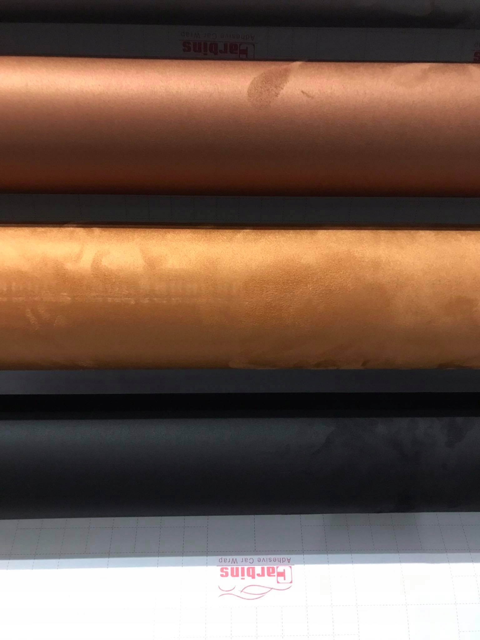 FOLIA ZAMSZ FLOK Brązowy RUDY Super Jakość 145X50 EAN (GTIN) 5904890300804