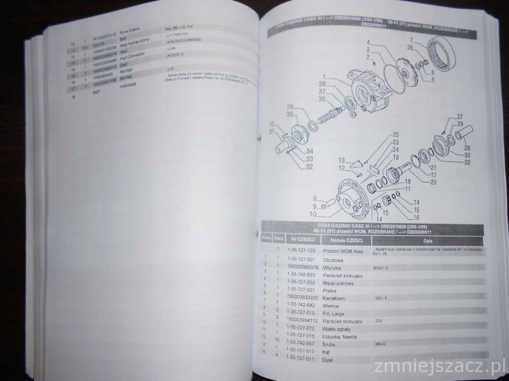 Каталог Case CF60,CF70,CF80,521, 525,AX2188,AX5130