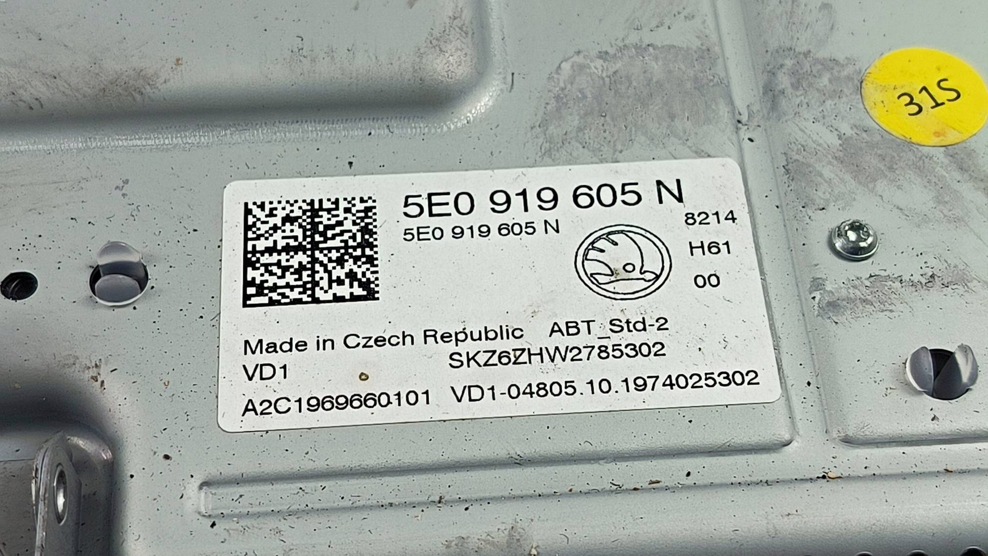 display PANEL 5E0919605N SKODA OCTAVIA III LIFT