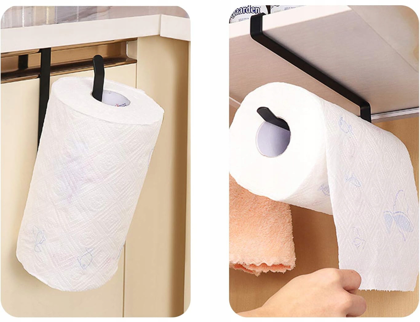 UNIWERSALNY UCHWYT WIESZAK NA RĘCZNIK PAPIEROWY KUCHENNY LOFT bez wiercenia Marka Operum