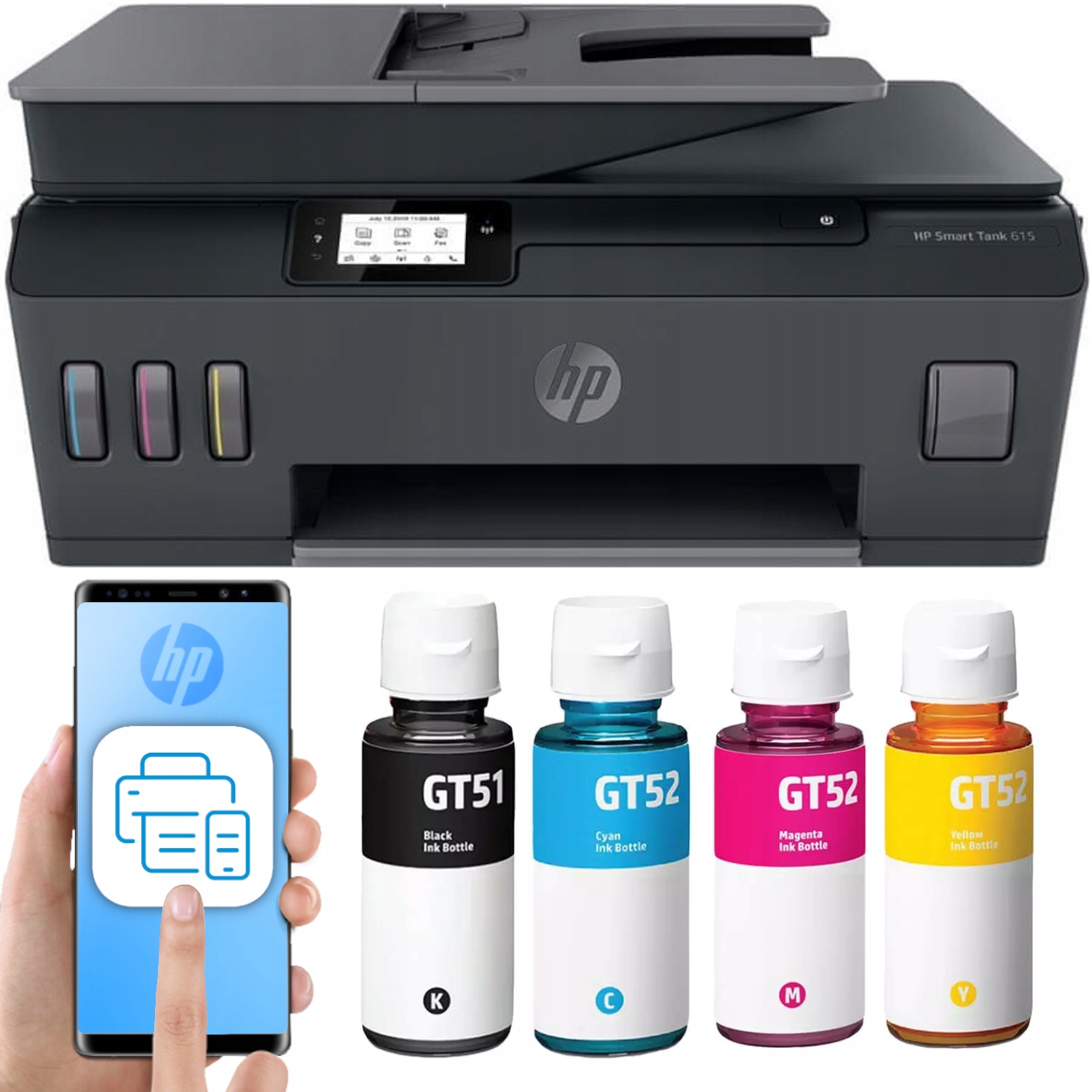 Multifunkčná tlačiareň Hp Smart Tank Duplex Tlač Skan Kopia Adf Wifi Tuše