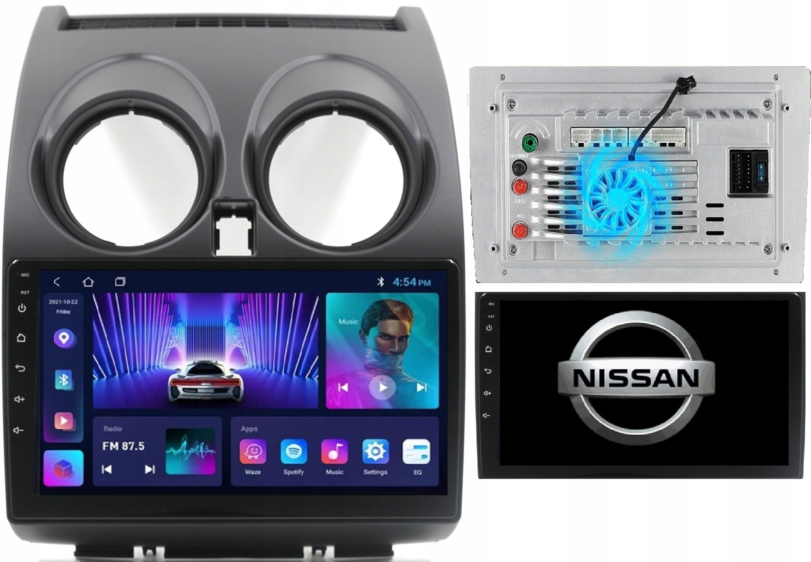 Radio Nawigacja Android Nissan Qashqai 2006-2013 Kamera +wentylator 2/64GB