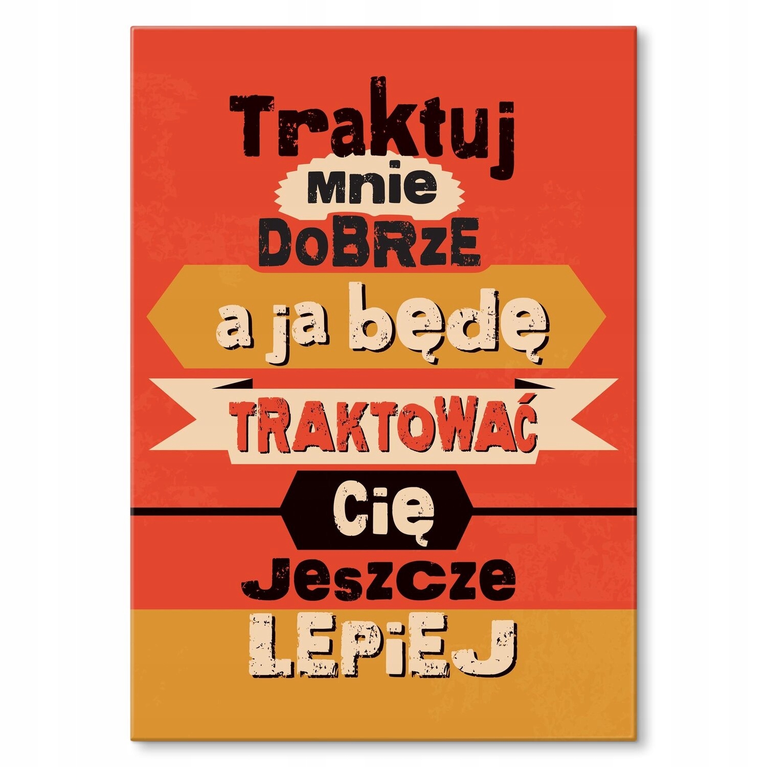 Kovový plakát Berte dobře Dárek 30 x 42 cm