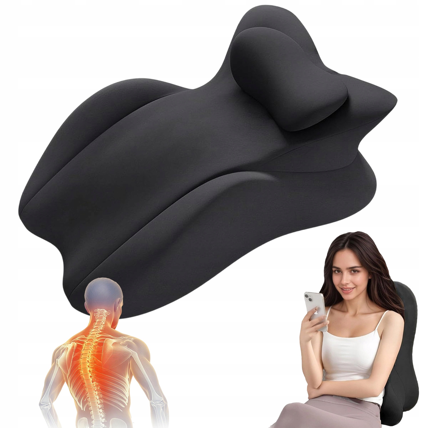 Ergonomiczna Poduszka Klinowa Z Pianki Memory Do Czytania W Łóżku, Sofa