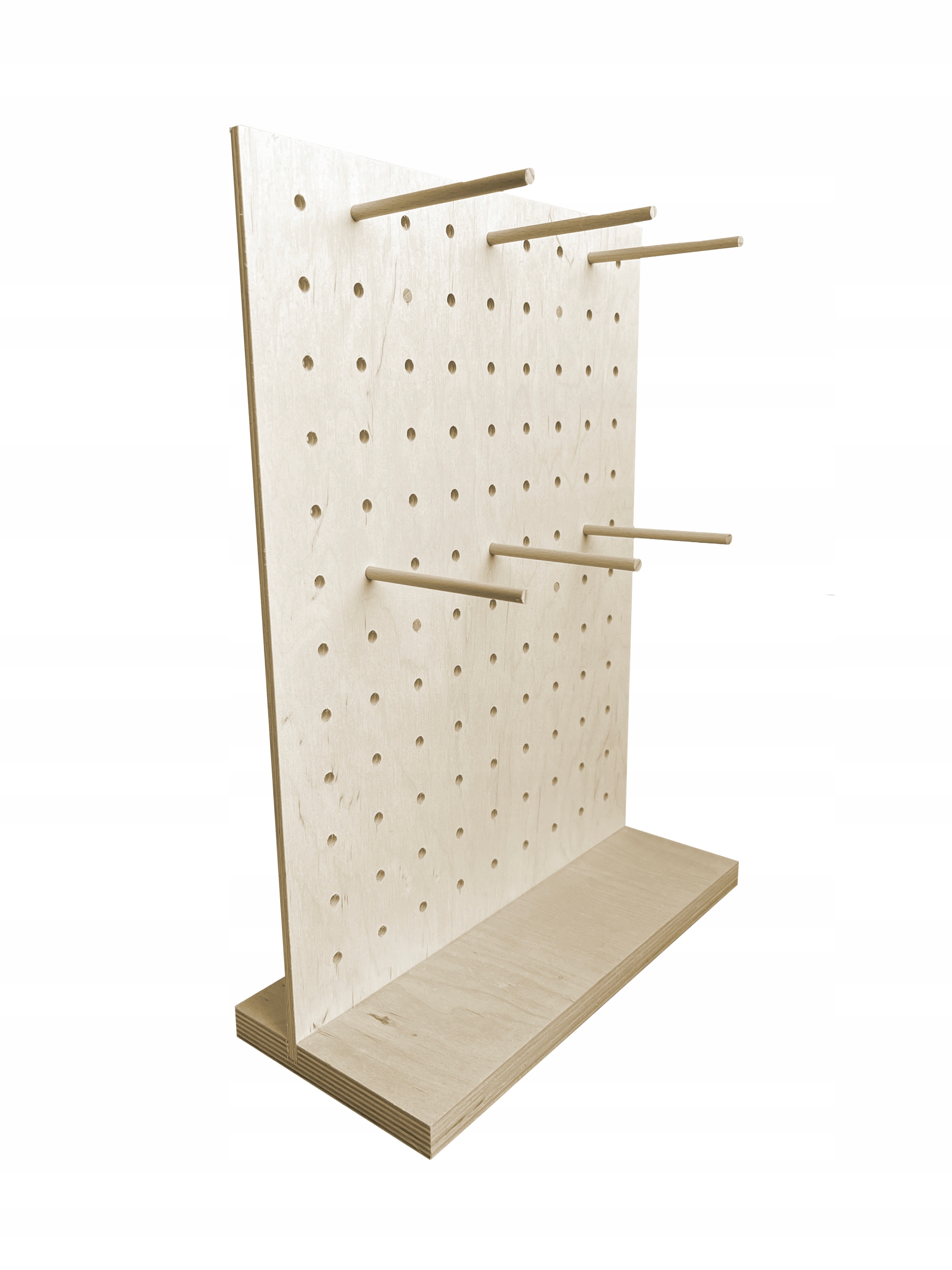 

Drewniany stojak do sklepu na ladę modułowy Double