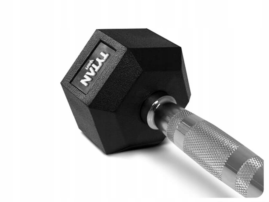 HANTLA STALOWA OGUMOWANA TYTAN SPORT HEX 18KG Marka Tytan Sport