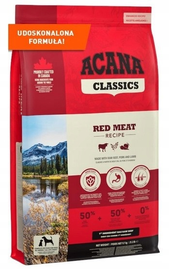 Levně Acana Classics Red Meat Dog 9,7 kg Krmivo pro psy s červeným masem