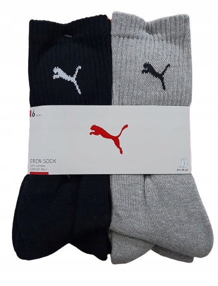 Skarpety Puma 906656 03 Crew Sock 6 par 35/38 Marka Puma