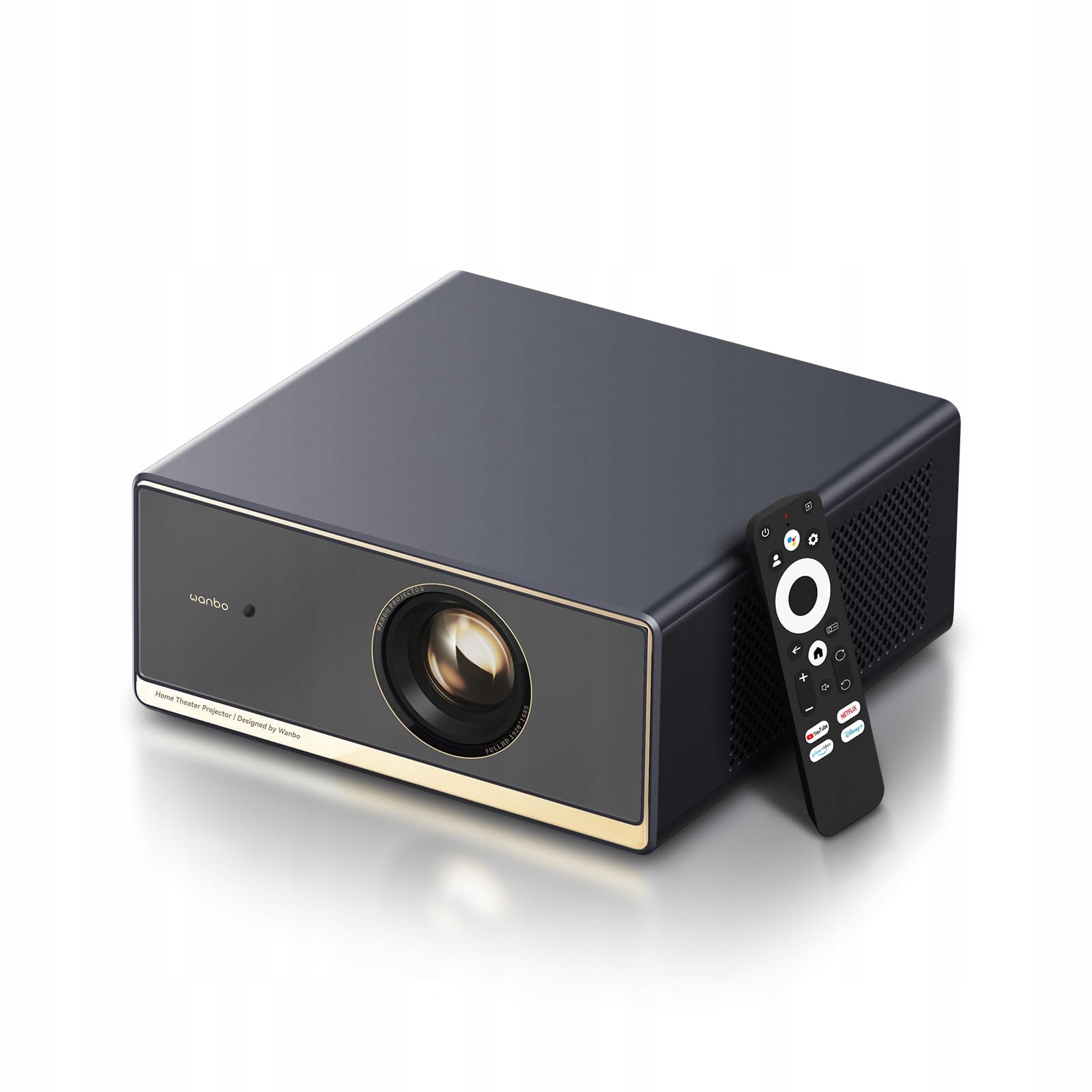 WANBO Projektor 4K 1100 ANSI 1080P Full HD Google TV WiFi Bluetooth — miniatura 2