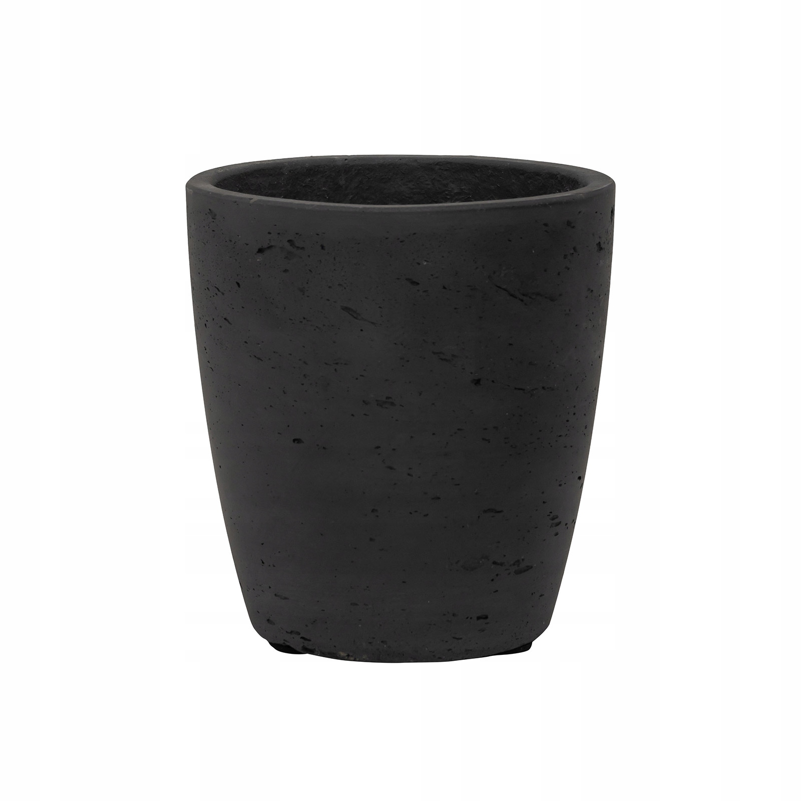 

czarne okrągłe betonowe doniczki Gerben 12/13 cm