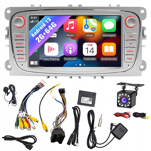 RADIO GPS BT ANDROID FORD FOCUS MONDEO MK4 S-MAX KUGA C-MAX GALAXY 2GB+64GB