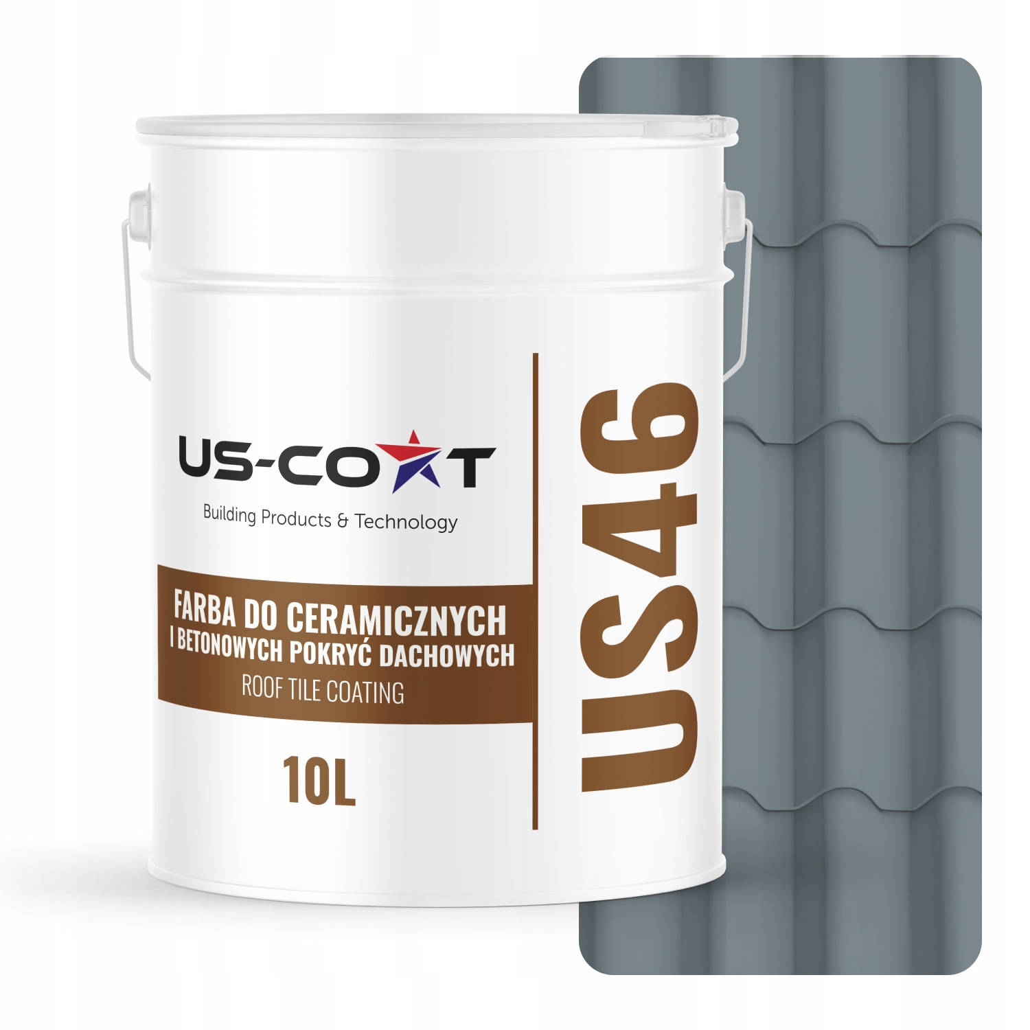 Farba Na Keramické Betónové Strechy Veverička Šedá RAL7000 10L Polomatná