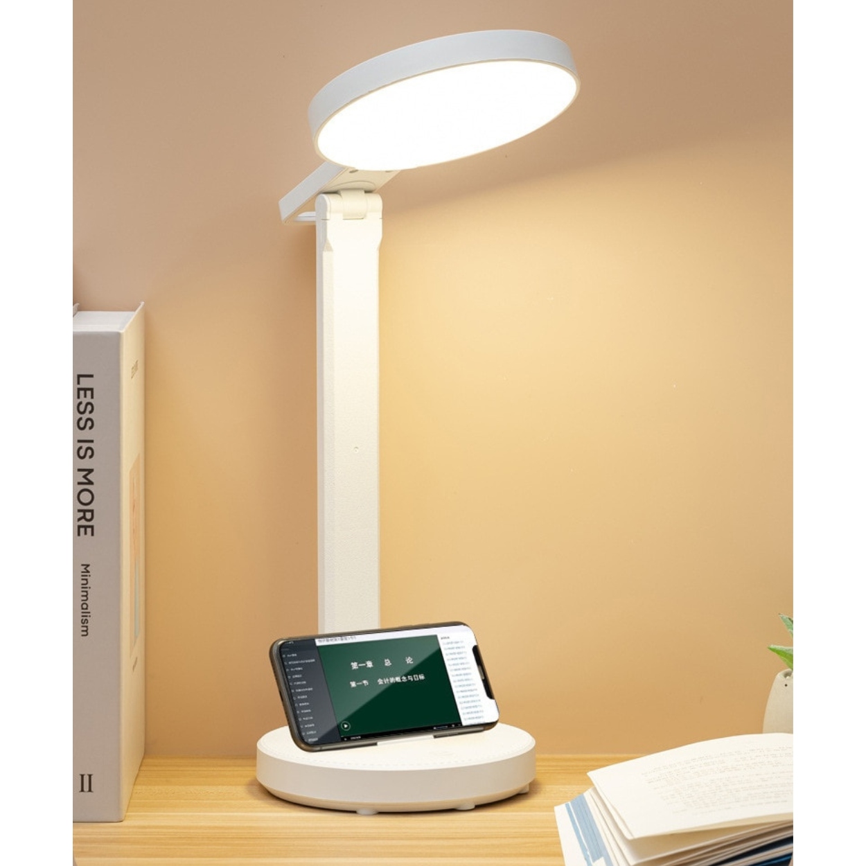 LAMPKA BIURKOWA BIURKO LED NOCNA SZKOLNA DOTYKOWA USB STOJĄCA BEZPRZEWODOWA Rodzaj gwintu zintegrowane źródło LED