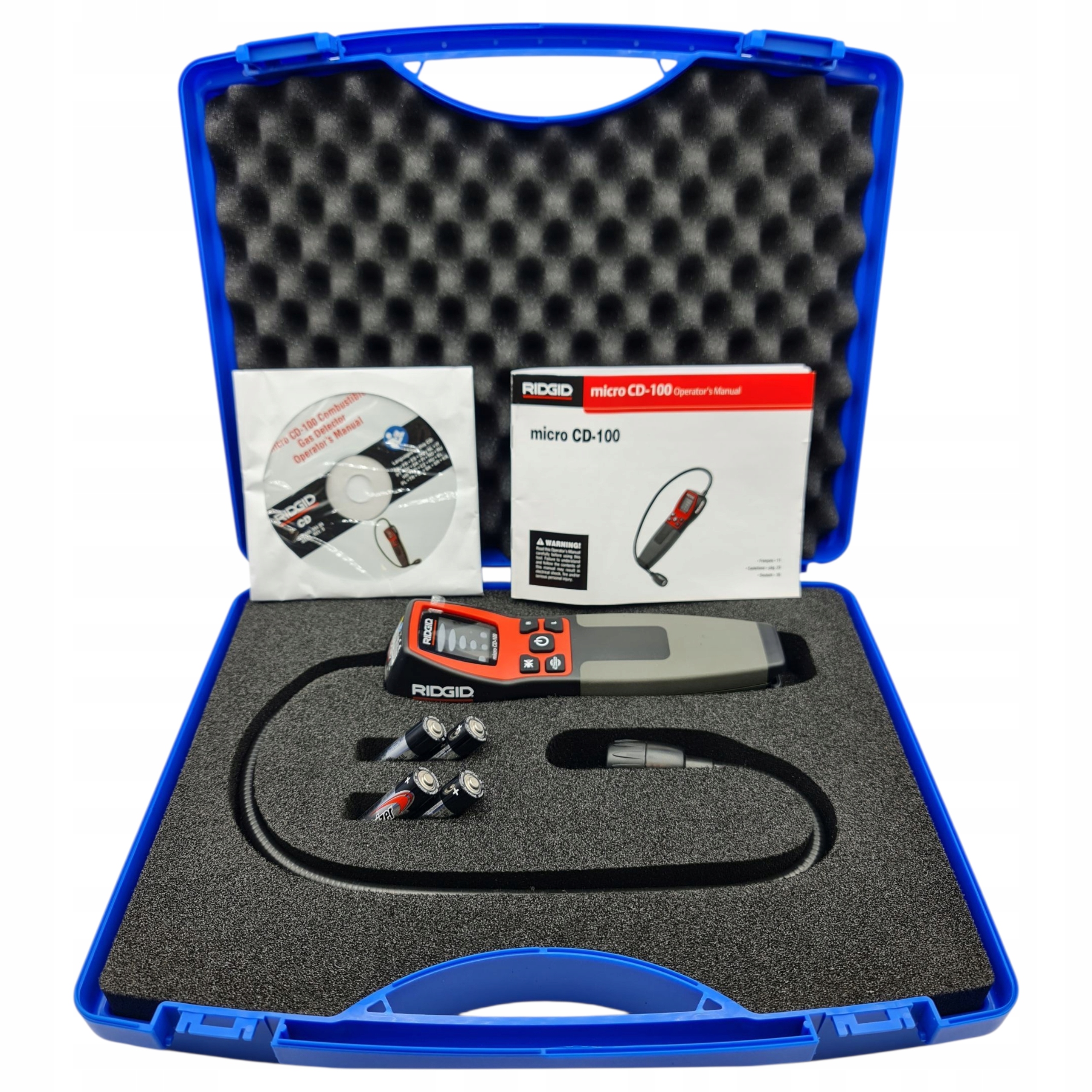 Ridgid Czujnik Gazu Detektor Ridgid CD-100 Polska Walizka Tworzywowa W109