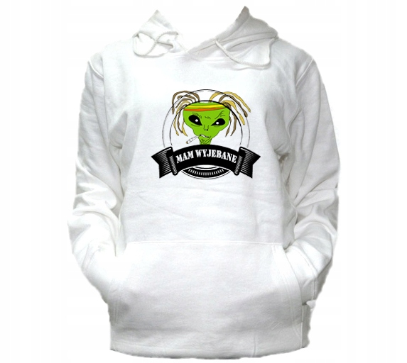 

XL Bluza Kaptur Damska Mam Wyjebane Alien Obcy