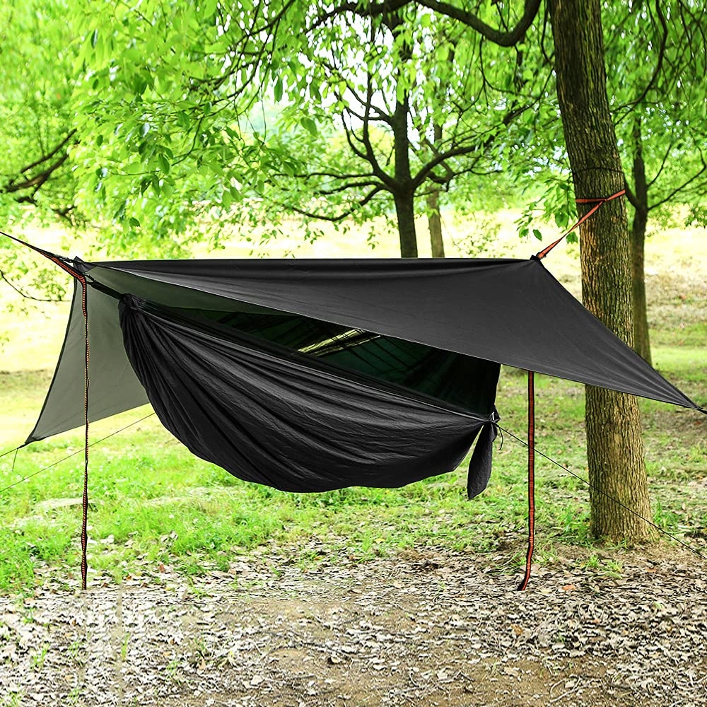 CAMPING Zestaw Hamaków Parasolowy Z Moskitierą Na Camping i Wędrówki — miniatura 5