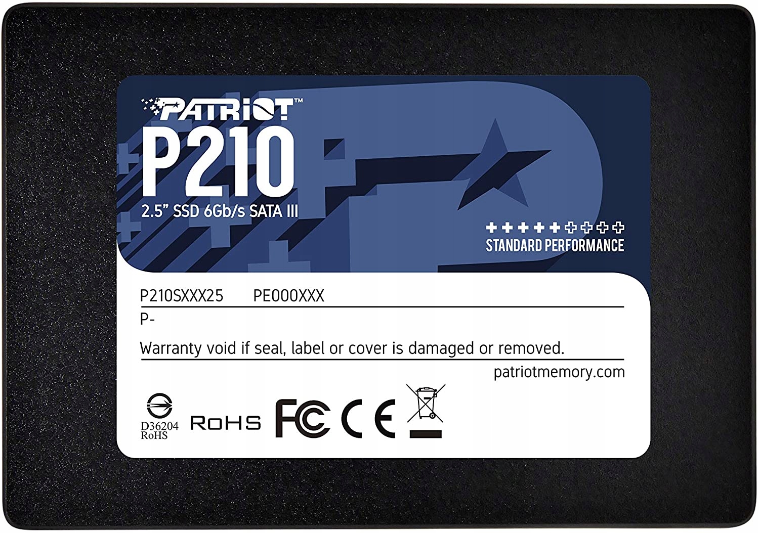 Patriot P210/ 2TB/ Ssd/ 2.5"/ Sata/ 3R P210S2TB25