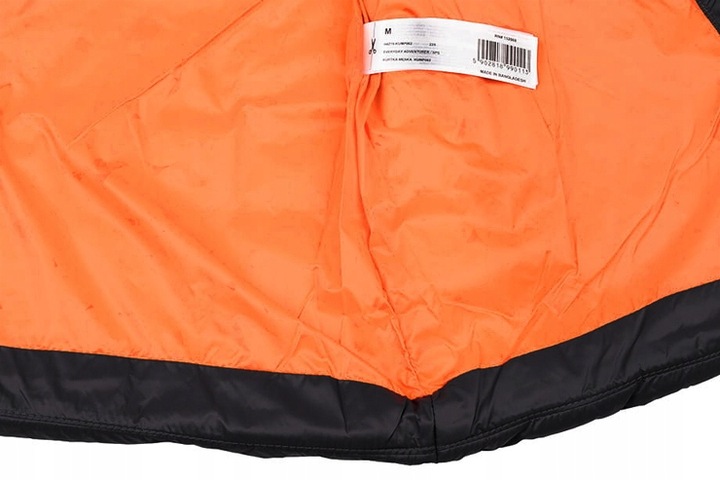 4F KURTKA MĘSKA PIKOWANA CZARNA CIEPŁA ZIMOWA Z KAPTUREM PUCHOWA ROZM. XL Długość do pasa