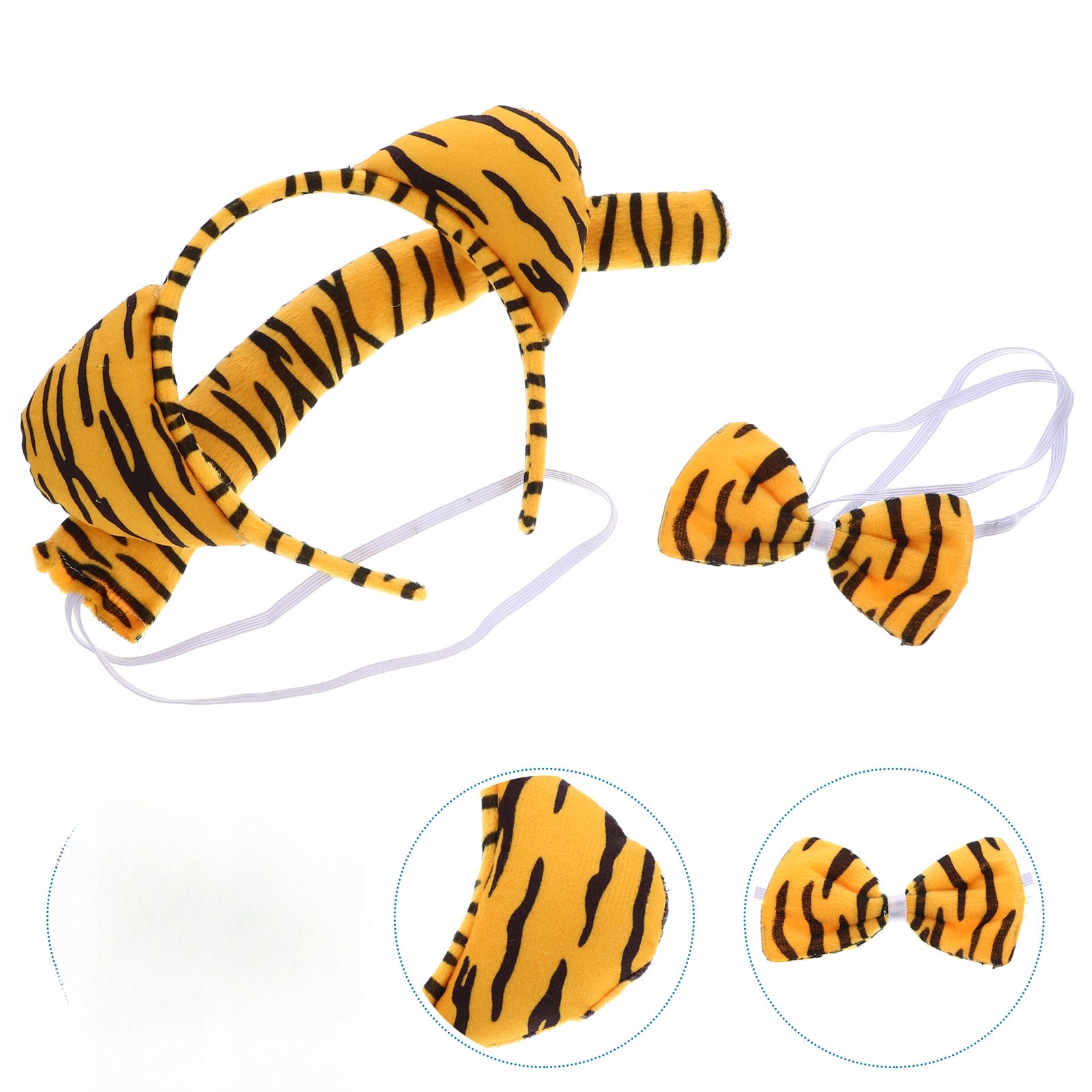 1 ZESTAW AKCESORIÓW DO COSPLAYU DLA DZIECI Opaska do włosów z uchem tygrysa Marka inna marka