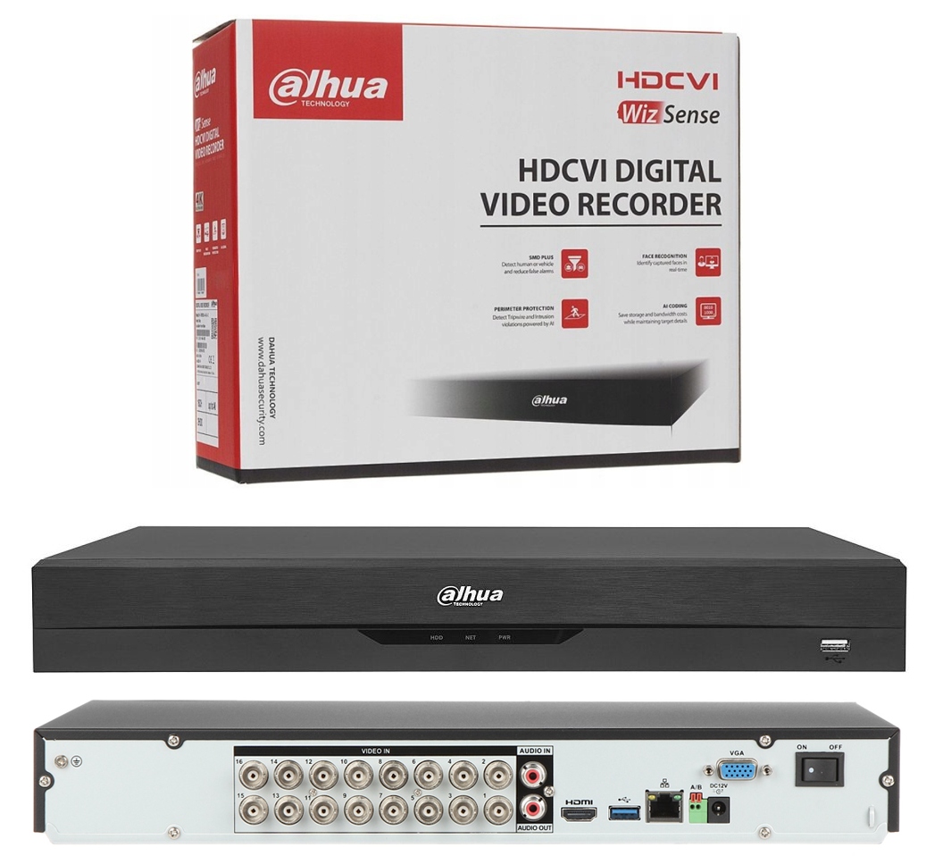 Xvr rekordér Dahua DH-XVR5216AN-I3 pre 16 kamier do 5Mpx Ahd Tvi CVI