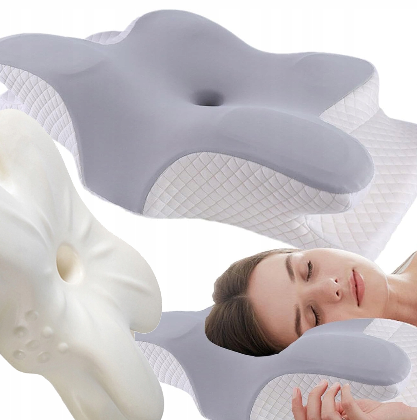 Poduszka Ortopedyczna Do Spania Profilowana Na Bóle Kręgosłupa Szyjnego