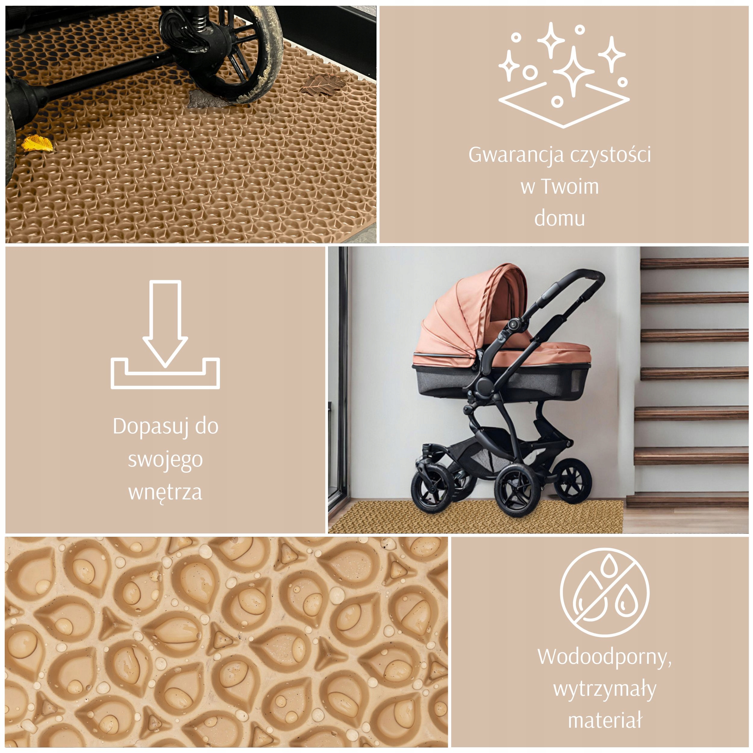 EVA ETERNITY - Martina mata / dywanik ochronny pod wózek dziecięcy 100x70 Marka inny