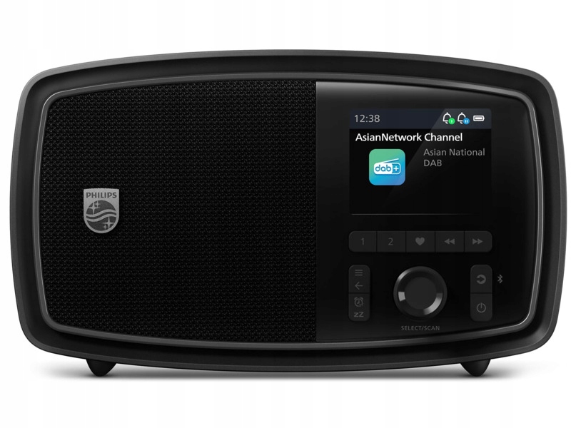 Radio Philips TAV2000DB/00 Cyfrowe Przenośne Czarny