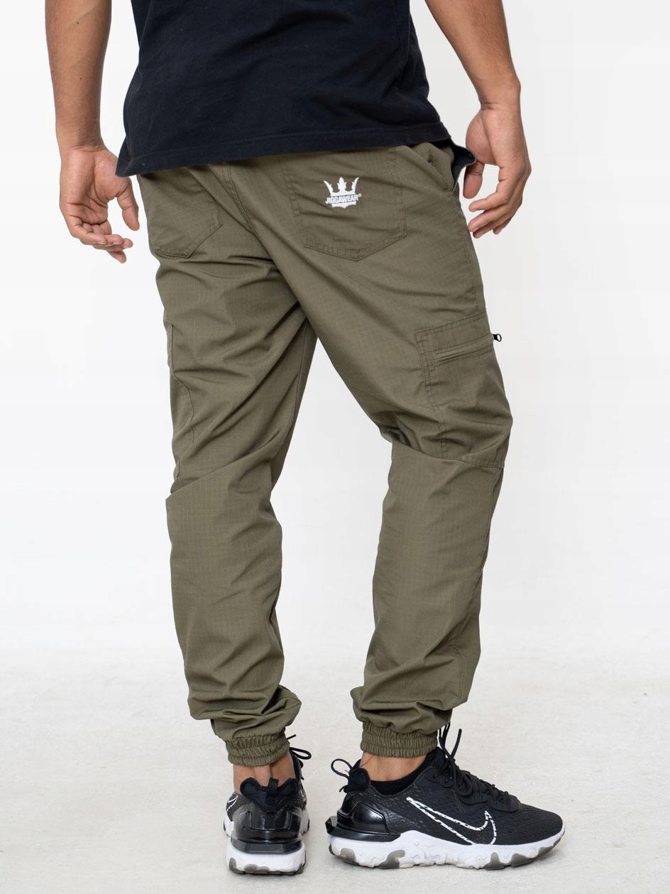 

Męskie Spodnie Bojówki Jigga Wear Cargo Khaki L