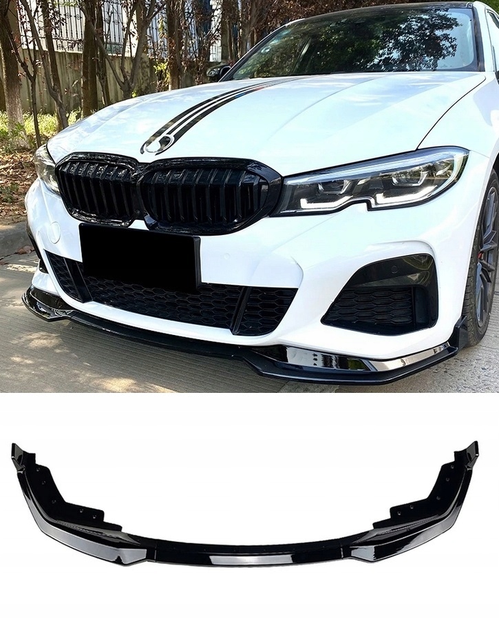 Kryt nárazníku splitter Černý Lesk pro Bmw G20 G21 2019-2022 M Sport