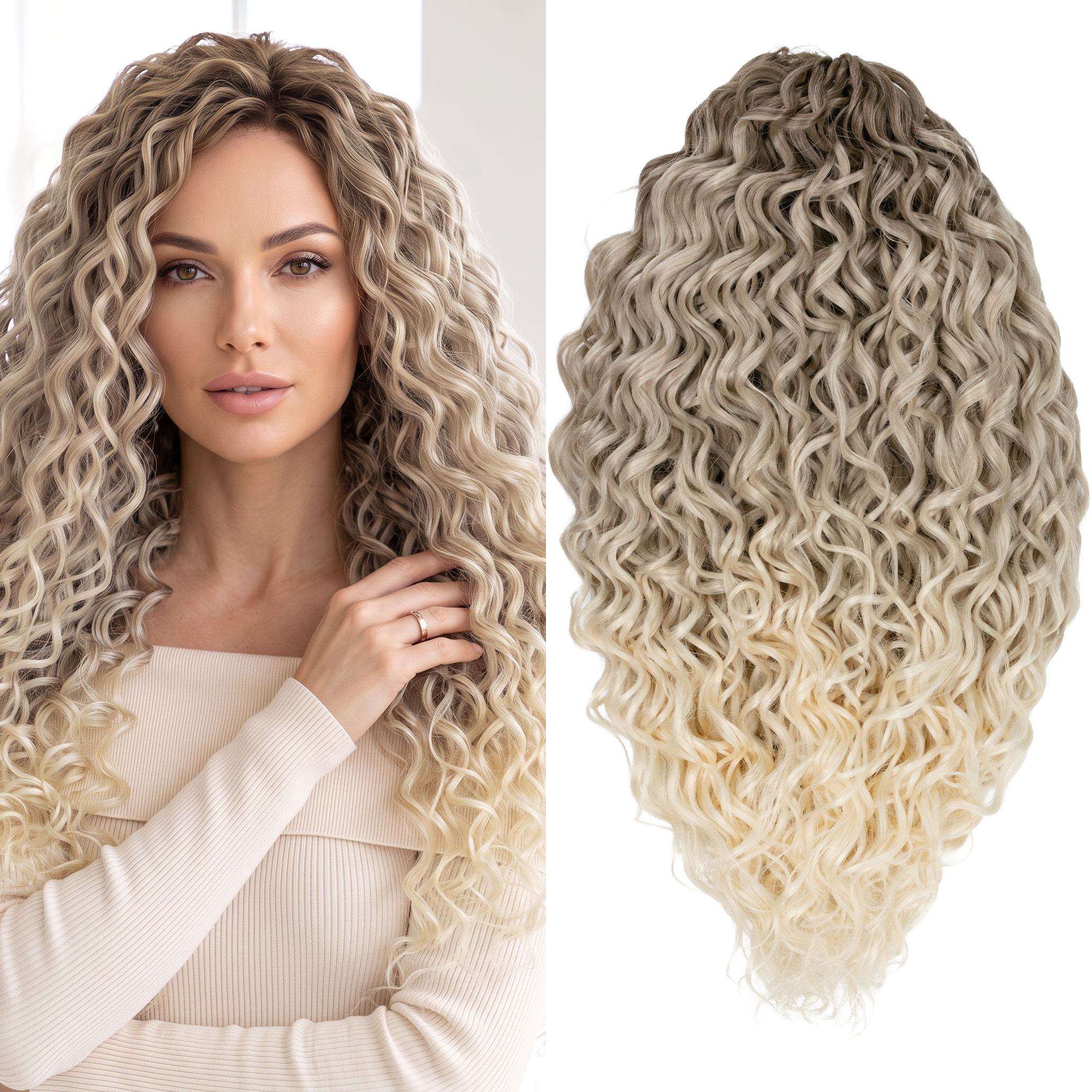 Syntetické vlasy Afroloki Jessica Pro 50 cm 300 g ombre jemný odrost