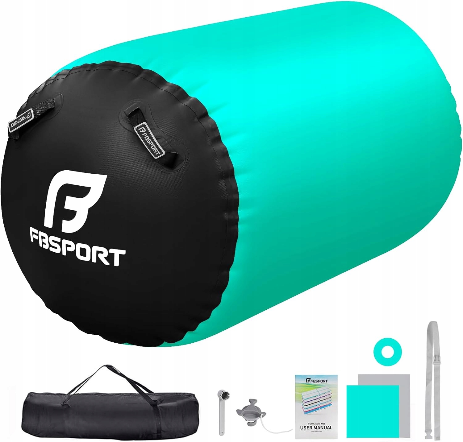 Rolka Gimnastyczna Air Roller Fbsport 120x75 cm Mata Nadmuchiwana 8168