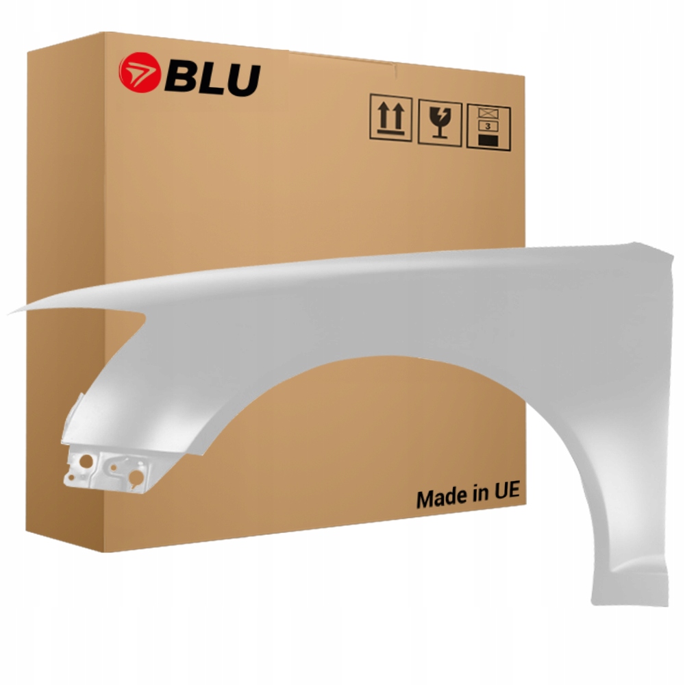 Blu Blatník Audi A6 C6 Lift LY9C levý bílý 08-11 přední IbisWeiss