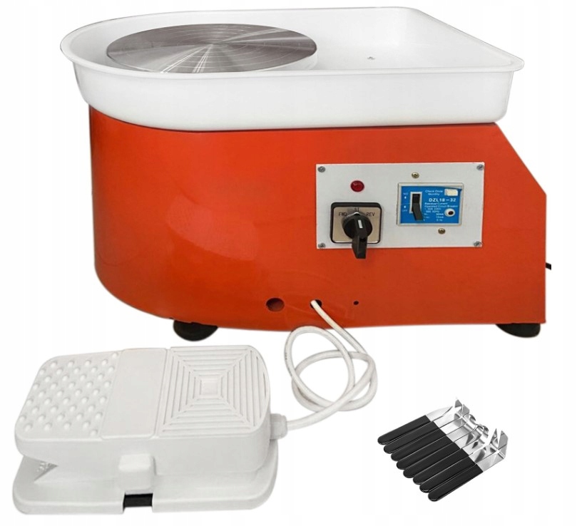 Hrnčířský kruh keramický elektrický kruh 25 cm 300W Oranžový