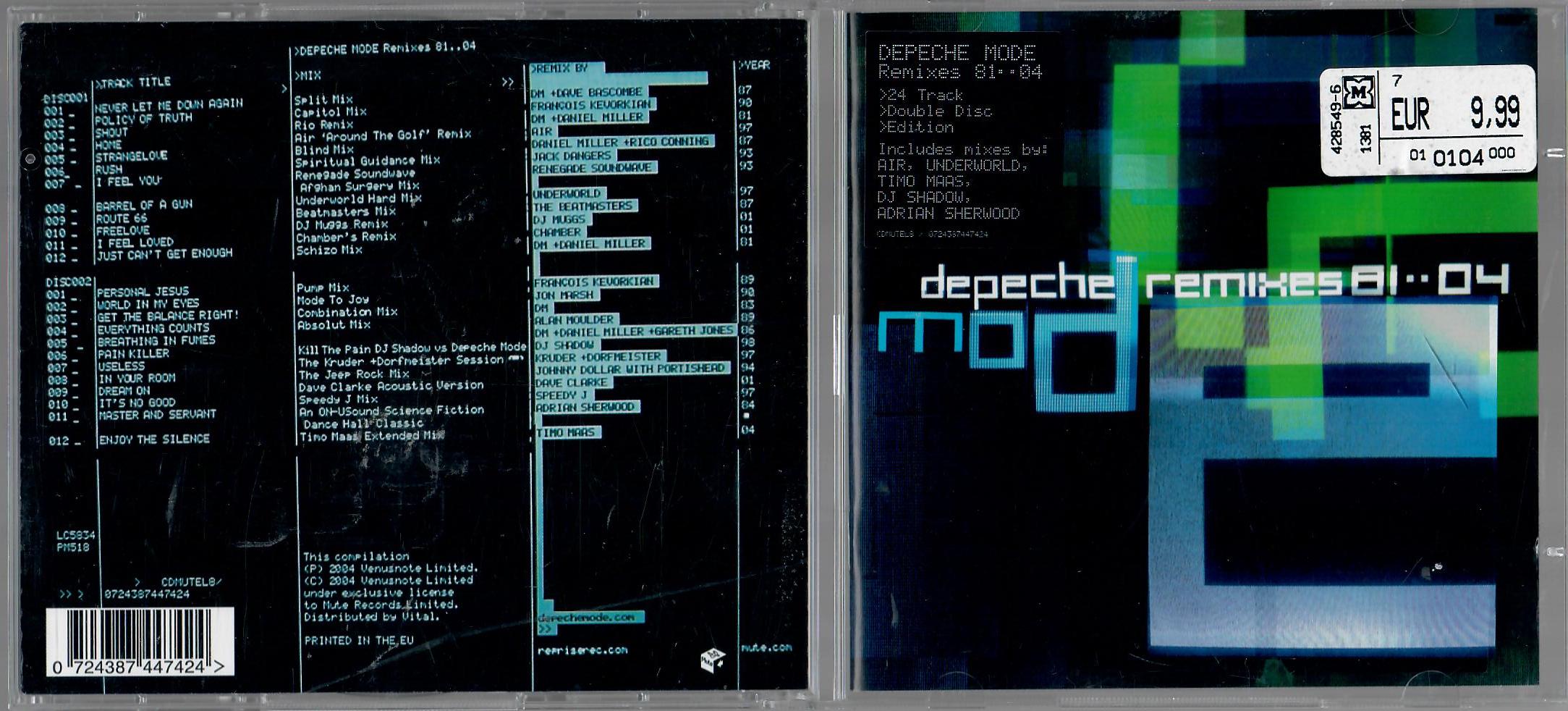 Depeche Mode / Remixes Vol.1 ＆ 2 【セット】 Depeche Mode / Remixes Vol.1 ＆ 2 【セット】 Special SET