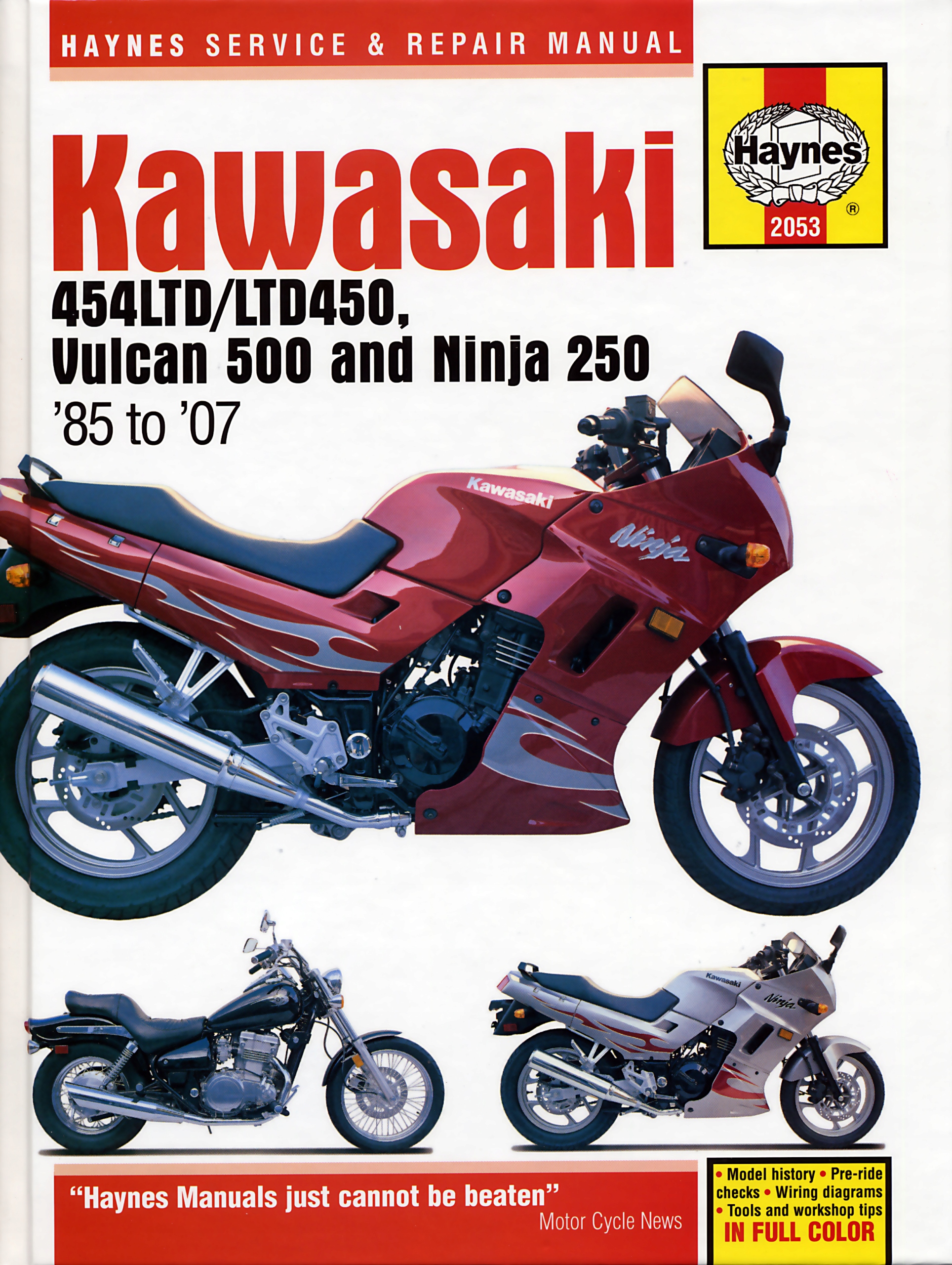 Kawasaki EN500 Vulcan 500 (1990-2007) Opis Napraw