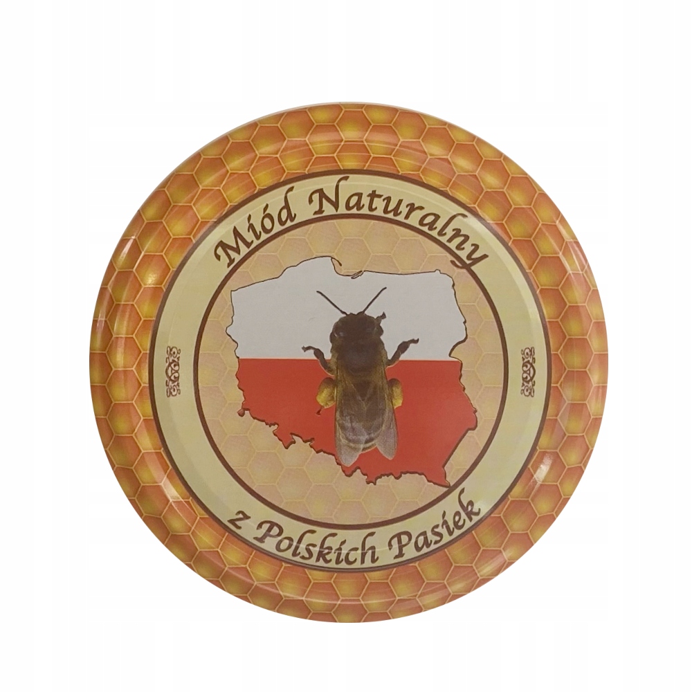

Duża nakrętka Miód z polskich pasiek (82 mm)