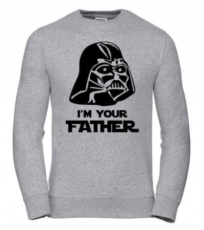 Pánská Mikina Im Your Father S Šedá Dárek pro tatínka, pro něj muže a manžela