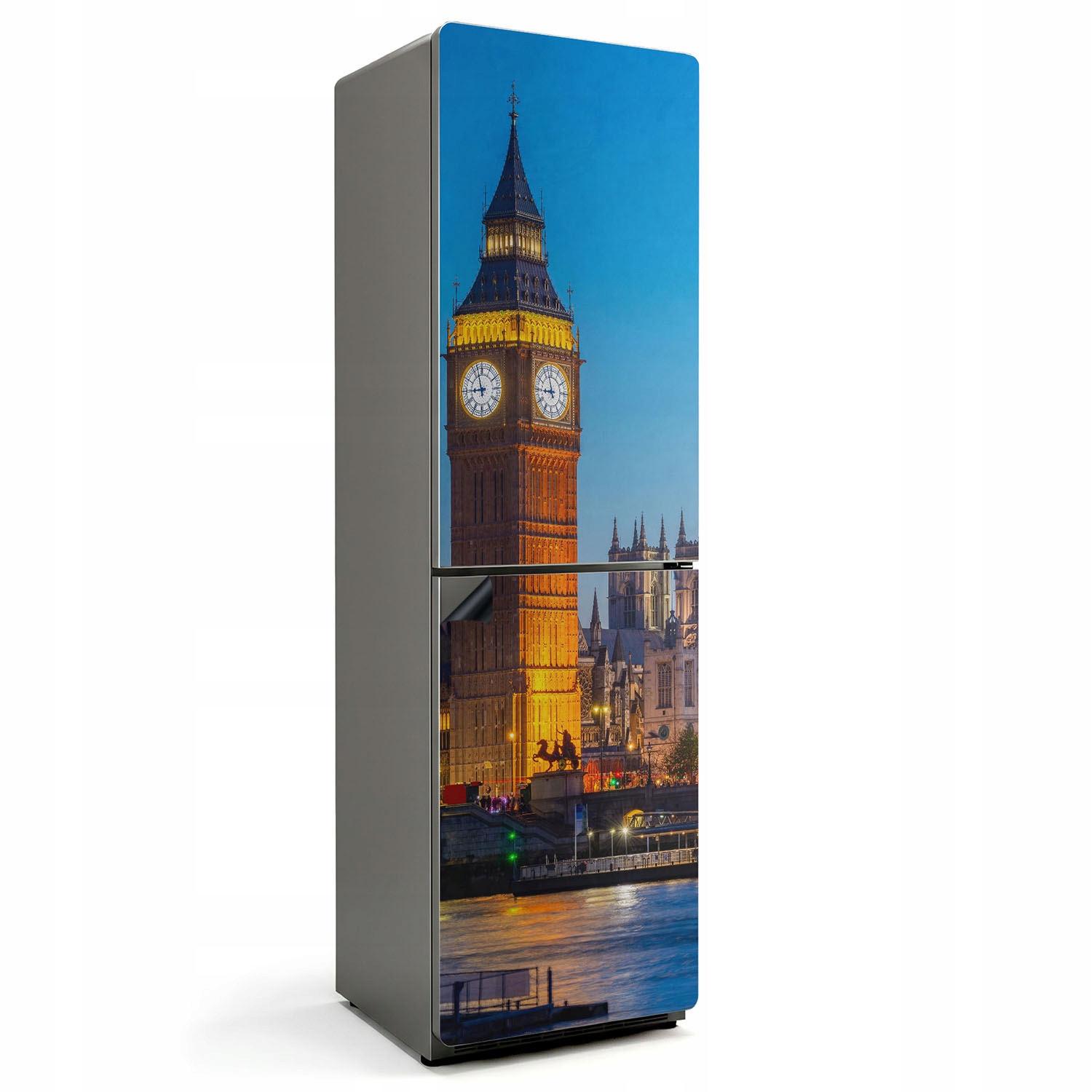 Dekoratívna dekoratívna magnetická podložka XL do kuchyne Big ben v Londýne v noci