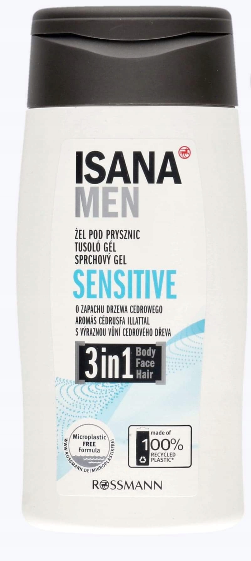 

Isana Men Żel pod prysznic Sensitive 3W1