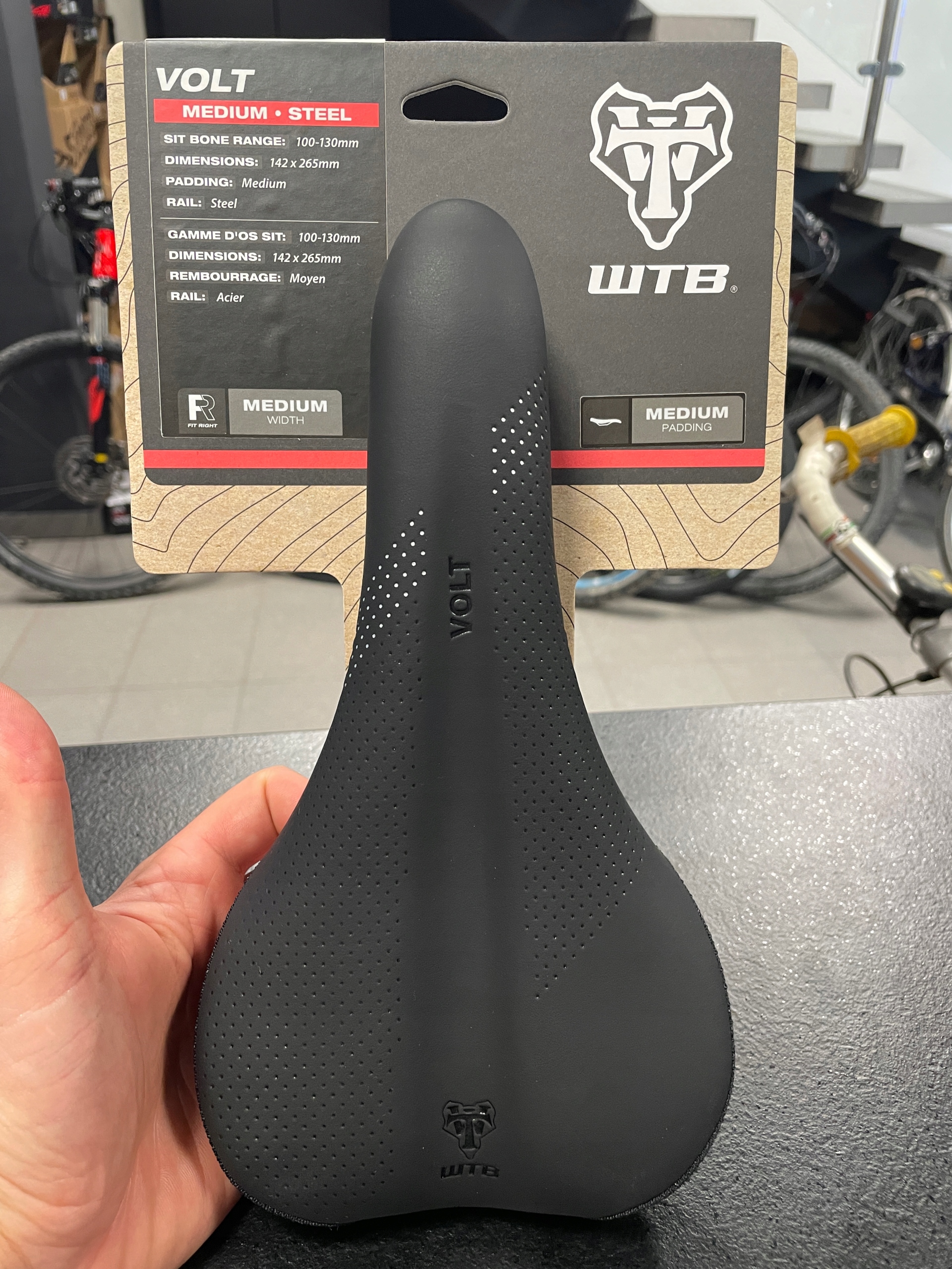 SIODEŁKO WTB VOLT STEEL 142MM MEDIUM Szerokość 142 mm