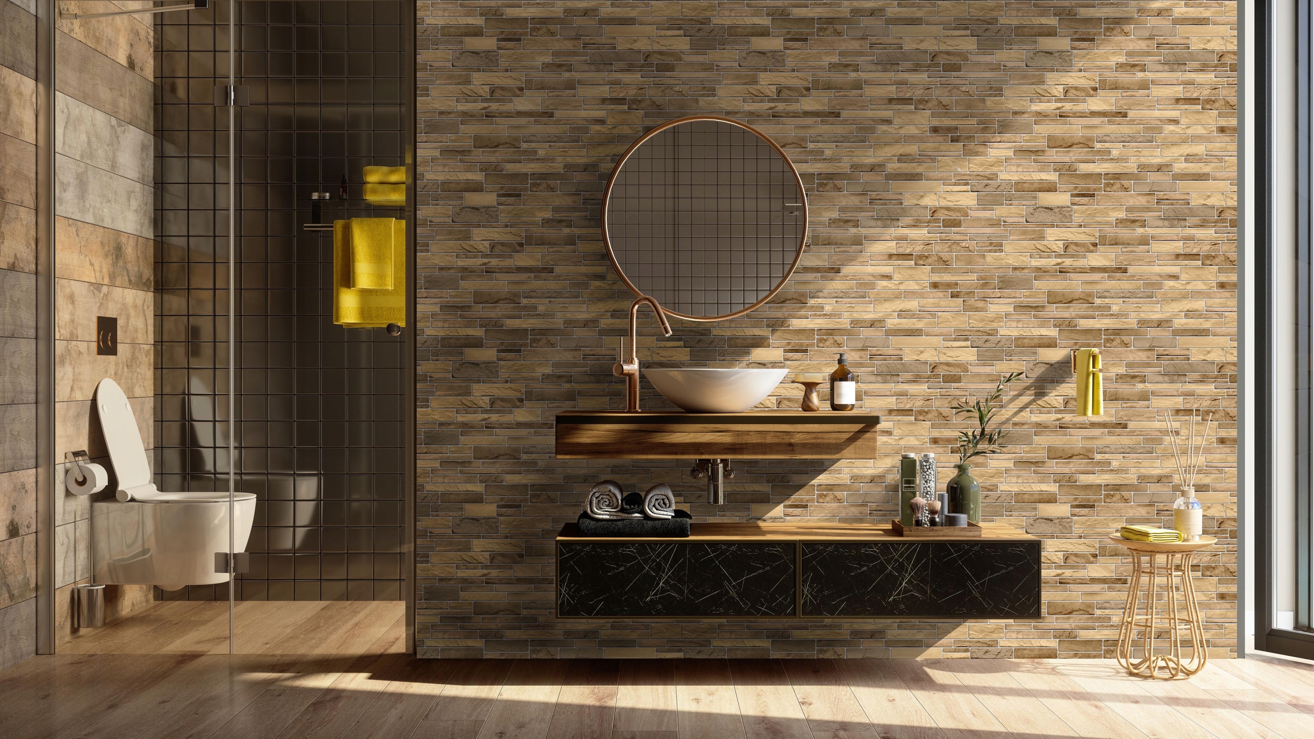 Panel dekoracyjny PVC (pastelowe kafelki) Długość 96 cm