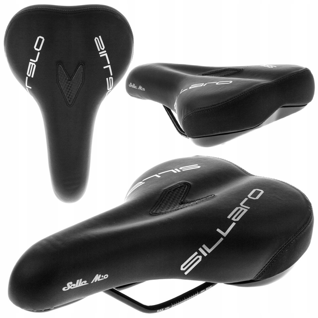 SIODEŁKO ROWEROWE SIODŁKO TREKKINGOWE ECO SKÓRA