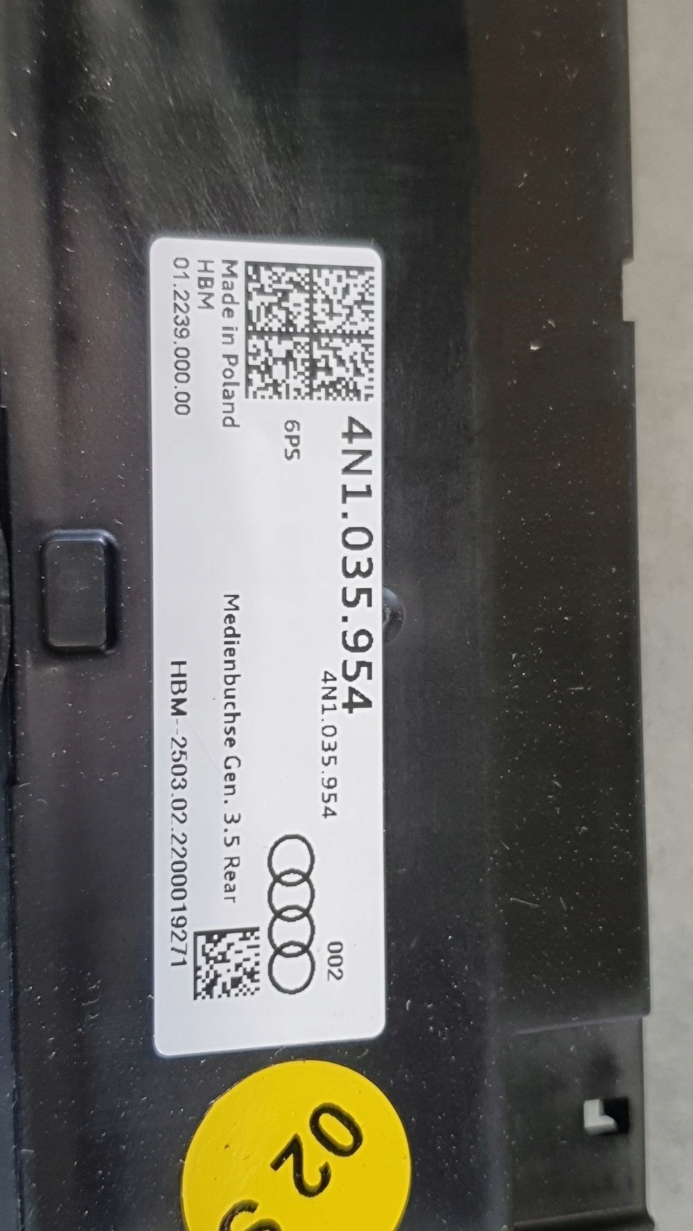 Audi Q8 Adapter, Stecker port USB 4N1035954